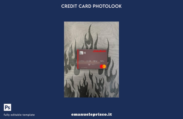 modello frontale photolook mastercard Germania Deka Bank in stile verificato